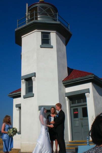 Susan + Jason got married in front of a Lighthouse