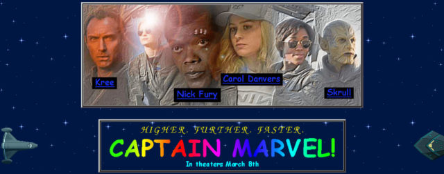 Captain Marvel's Marvelous Website